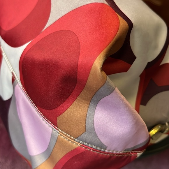 Coach  F21705  Rare  scarf print East – West Celeste hobo bag  shoulder bag LNEW - Picture 13 of 17